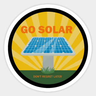 Go Solar Sticker